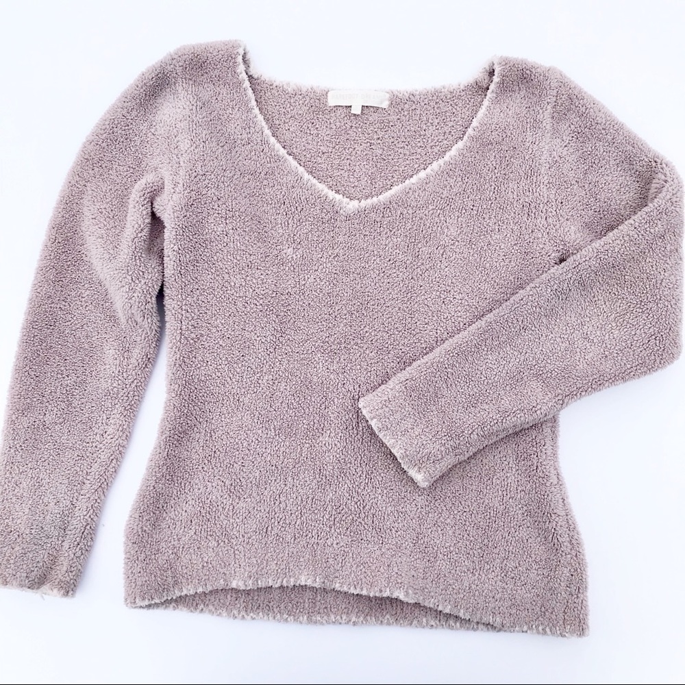 Barefoot Dreams CozyChic Light Purple Sweater